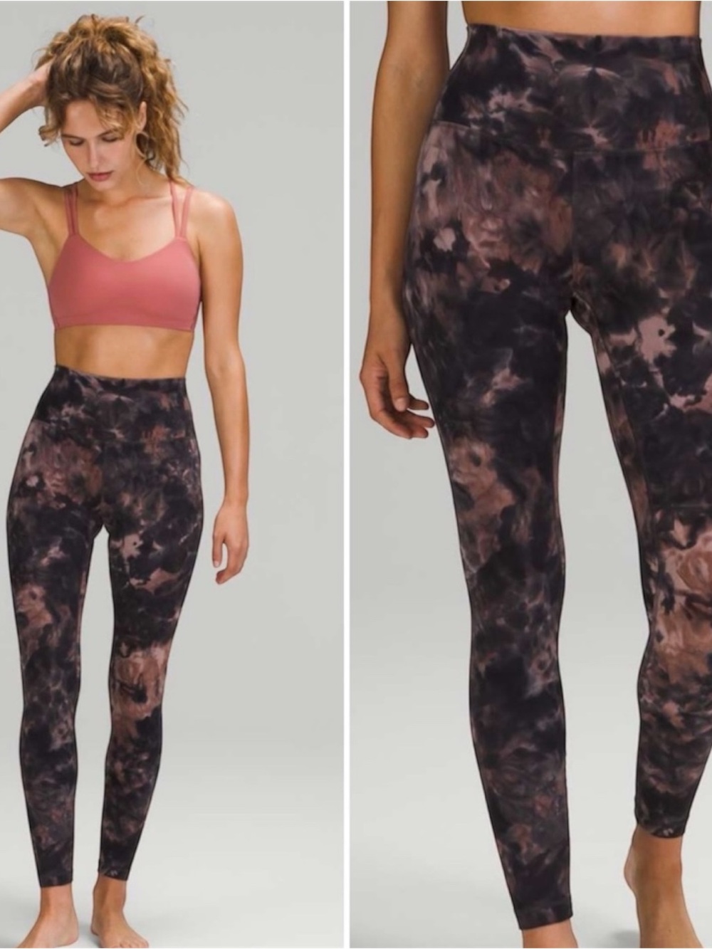LULULEMON Align High Rise 25” Leggings Diamond Dye Graphite Print Women’s 18